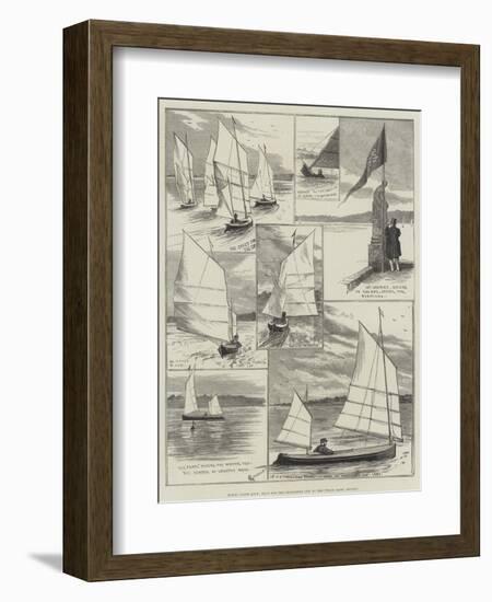 Royal Canoe Club, Race for the Challenge Cup at the Welsh Harp, Hendon-Alfred Courbould-Framed Giclee Print