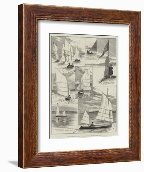 Royal Canoe Club, Race for the Challenge Cup at the Welsh Harp, Hendon-Alfred Courbould-Framed Giclee Print