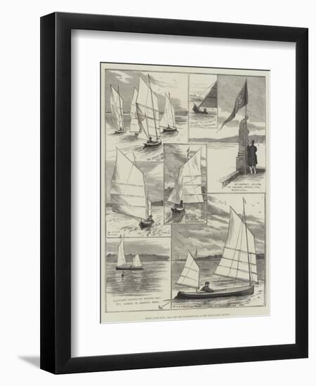 Royal Canoe Club, Race for the Challenge Cup at the Welsh Harp, Hendon-Alfred Courbould-Framed Giclee Print