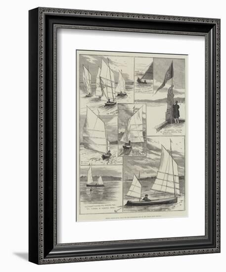 Royal Canoe Club, Race for the Challenge Cup at the Welsh Harp, Hendon-Alfred Courbould-Framed Giclee Print