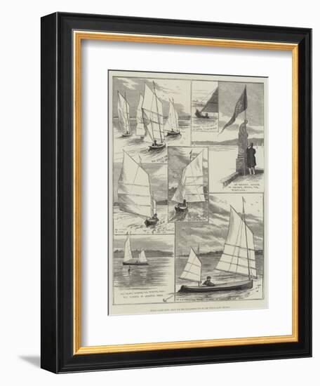 Royal Canoe Club, Race for the Challenge Cup at the Welsh Harp, Hendon-Alfred Courbould-Framed Giclee Print
