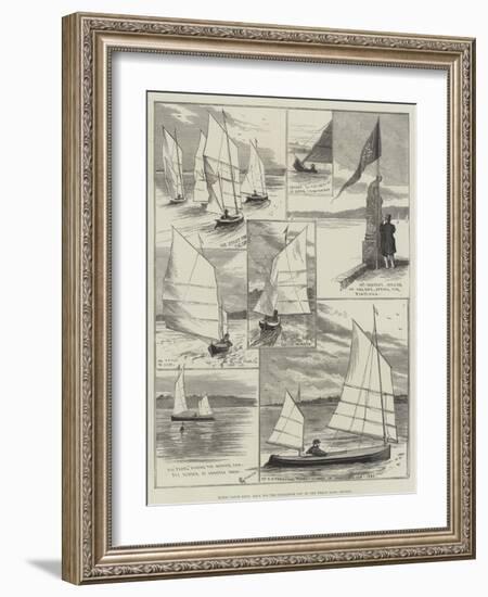 Royal Canoe Club, Race for the Challenge Cup at the Welsh Harp, Hendon-Alfred Courbould-Framed Giclee Print