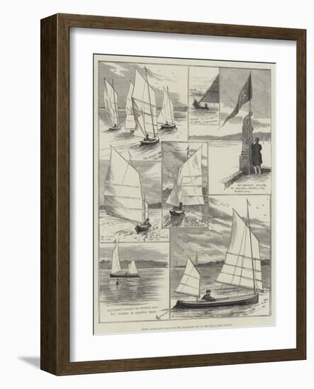 Royal Canoe Club, Race for the Challenge Cup at the Welsh Harp, Hendon-Alfred Courbould-Framed Giclee Print