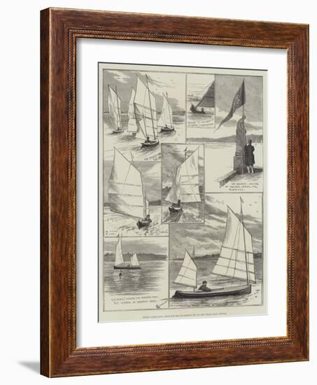 Royal Canoe Club, Race for the Challenge Cup at the Welsh Harp, Hendon-Alfred Courbould-Framed Giclee Print