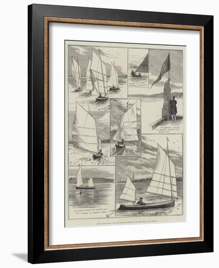 Royal Canoe Club, Race for the Challenge Cup at the Welsh Harp, Hendon-Alfred Courbould-Framed Giclee Print