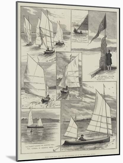 Royal Canoe Club, Race for the Challenge Cup at the Welsh Harp, Hendon-Alfred Courbould-Mounted Giclee Print