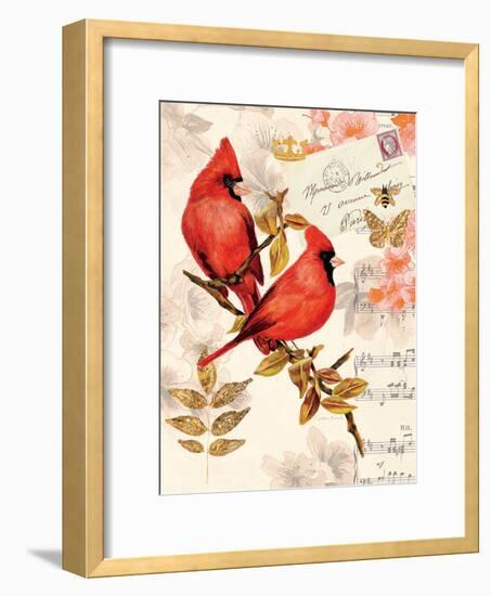 Royal Cardinals-Colleen Sarah-Framed Art Print