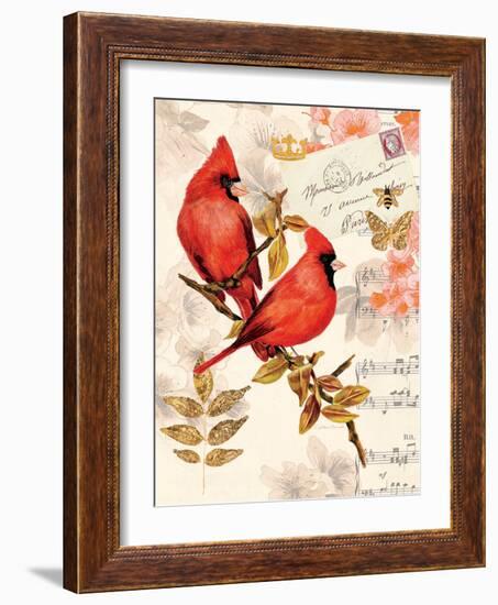 Royal Cardinals-Colleen Sarah-Framed Art Print