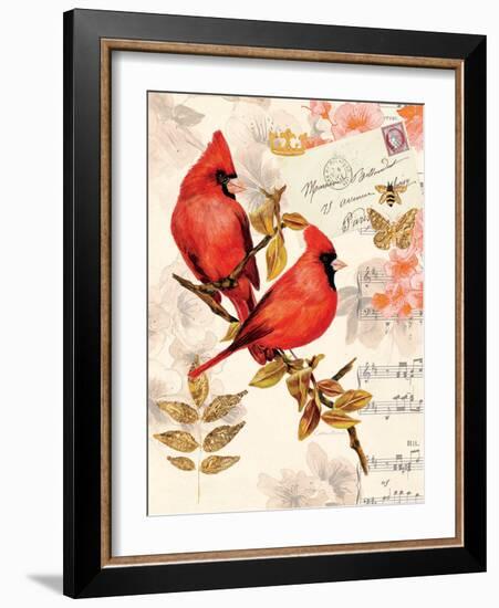 Royal Cardinals-Colleen Sarah-Framed Art Print