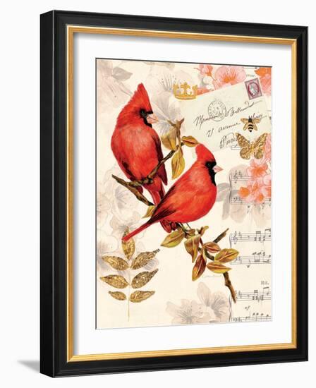 Royal Cardinals-Colleen Sarah-Framed Art Print