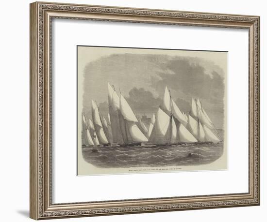 Royal Cinque Ports Yacht Club, Start for the Race from Dover to Boulogne-Edwin Weedon-Framed Giclee Print