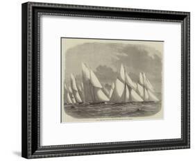 Royal Cinque Ports Yacht Club, Start for the Race from Dover to Boulogne-Edwin Weedon-Framed Giclee Print