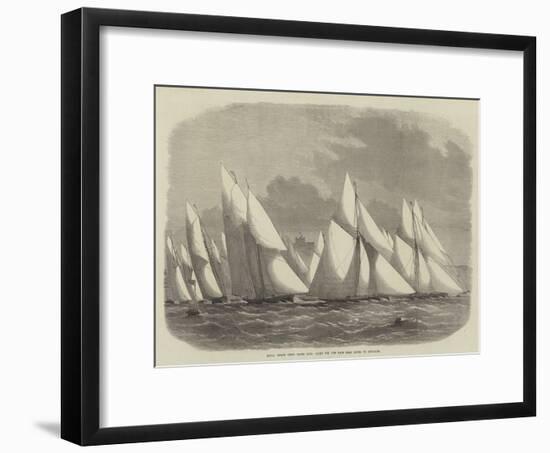 Royal Cinque Ports Yacht Club, Start for the Race from Dover to Boulogne-Edwin Weedon-Framed Giclee Print