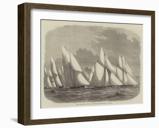 Royal Cinque Ports Yacht Club, Start for the Race from Dover to Boulogne-Edwin Weedon-Framed Giclee Print