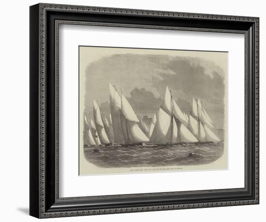 Royal Cinque Ports Yacht Club, Start for the Race from Dover to Boulogne-Edwin Weedon-Framed Giclee Print