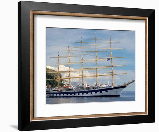 Royal Clipper in Harbor, Dubrovnik, Croatia-Lisa S. Engelbrecht-Framed Photographic Print