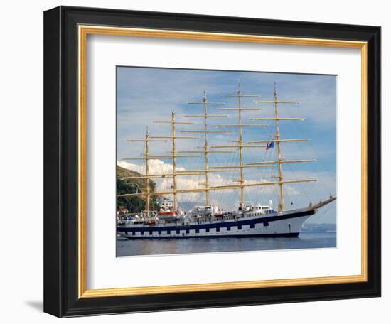 Royal Clipper in Harbor, Dubrovnik, Croatia-Lisa S. Engelbrecht-Framed Photographic Print