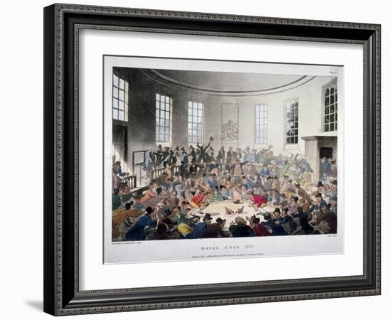 Royal Cock Pit, 1808-Augustus Charles Pugin-Framed Giclee Print