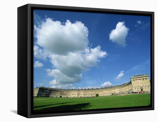 Royal Crescent, Designed by John Wood the Younger, Georgian Architecture, Bath, Avon, England-Robert Francis-Framed Premier Image Canvas