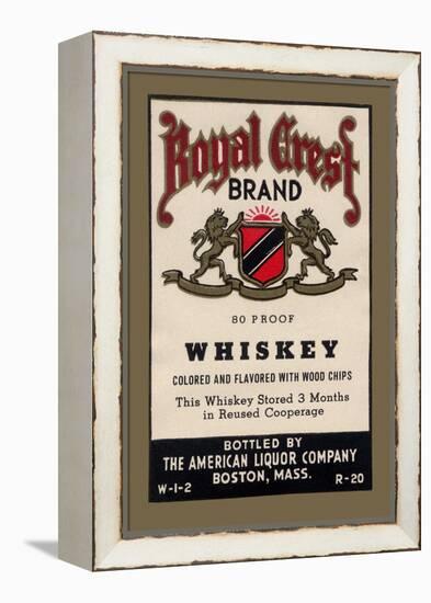 Royal Crest Brand Whiskey-null-Framed Stretched Canvas
