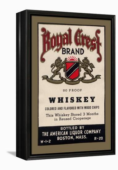 Royal Crest Brand Whiskey-null-Framed Stretched Canvas