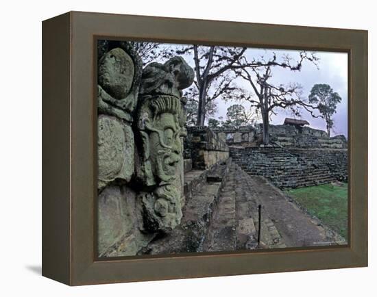 Royal Crypts, Jaguar God, Copan, Maya, Honduras-Kenneth Garrett-Framed Premier Image Canvas