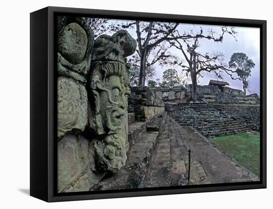 Royal Crypts, Jaguar God, Copan, Maya, Honduras-Kenneth Garrett-Framed Premier Image Canvas