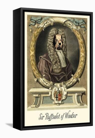 Royal Dog Portrait I-Alicia Longley-Framed Stretched Canvas