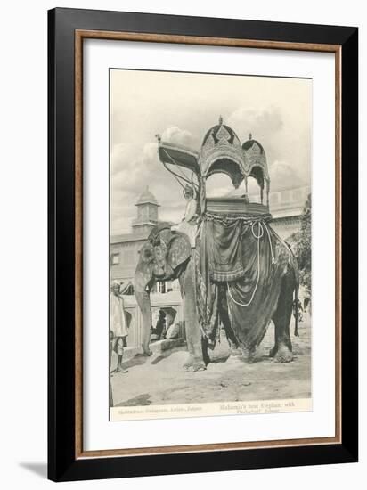 Royal Elephant with Howdah, India-null-Framed Premium Giclee Print