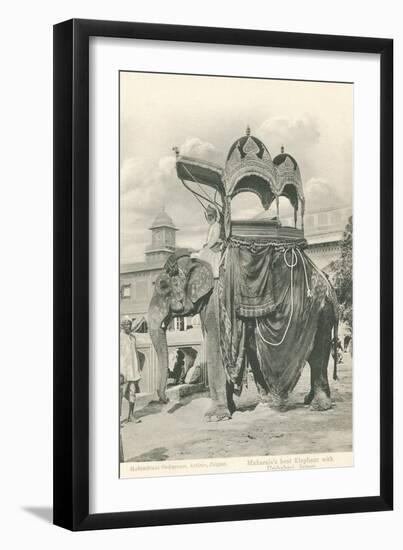 Royal Elephant with Howdah, India-null-Framed Art Print