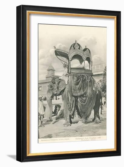 Royal Elephant with Howdah, India-null-Framed Art Print