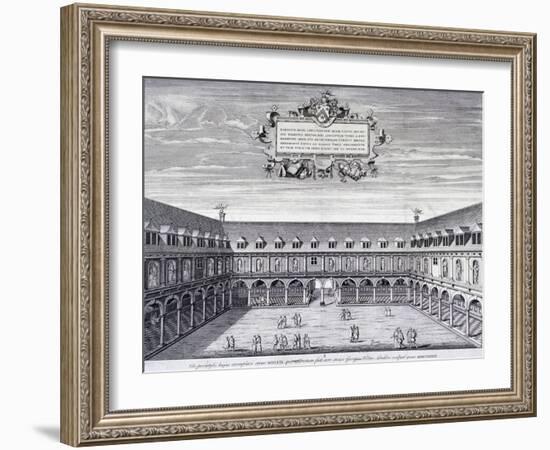 Royal Exchange (1S) Interior, London, C1660-Wenceslaus Hollar-Framed Giclee Print