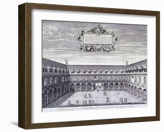 Royal Exchange (1S) Interior, London, C1660-Wenceslaus Hollar-Framed Giclee Print