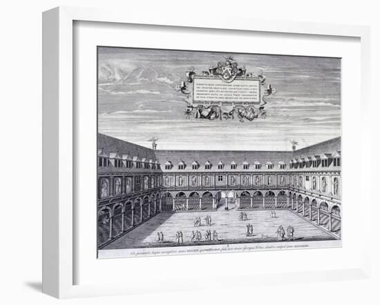 Royal Exchange (1S) Interior, London, C1660-Wenceslaus Hollar-Framed Giclee Print