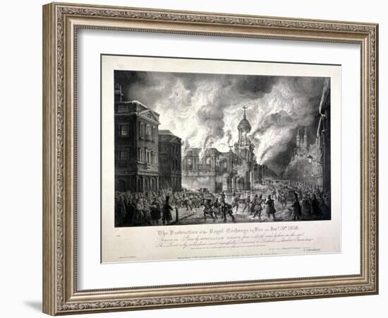 Royal Exchange (2N) Fire, 1838-J Graf-Framed Giclee Print