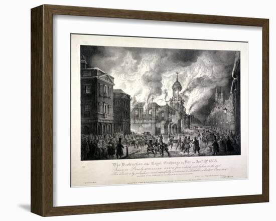 Royal Exchange (2N) Fire, 1838-J Graf-Framed Giclee Print