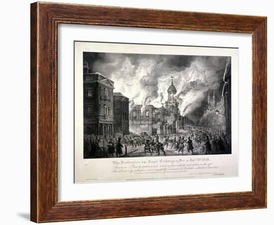 Royal Exchange (2N) Fire, 1838-J Graf-Framed Giclee Print