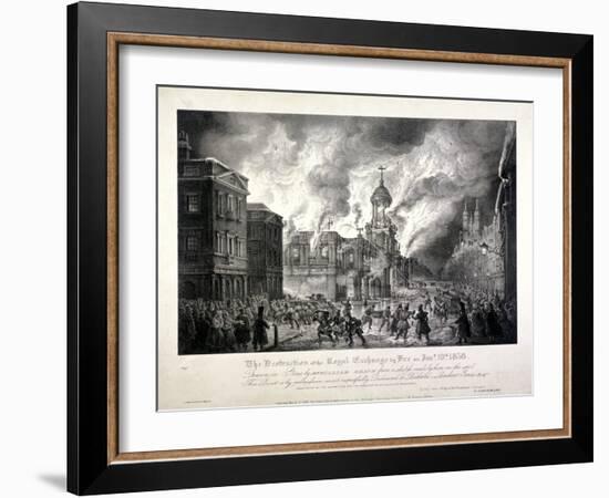 Royal Exchange (2N) Fire, 1838-J Graf-Framed Giclee Print