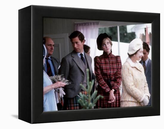 Royal Family at Braemar Gathering-null-Framed Premier Image Canvas