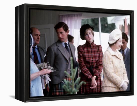 Royal Family at Braemar Gathering-null-Framed Premier Image Canvas