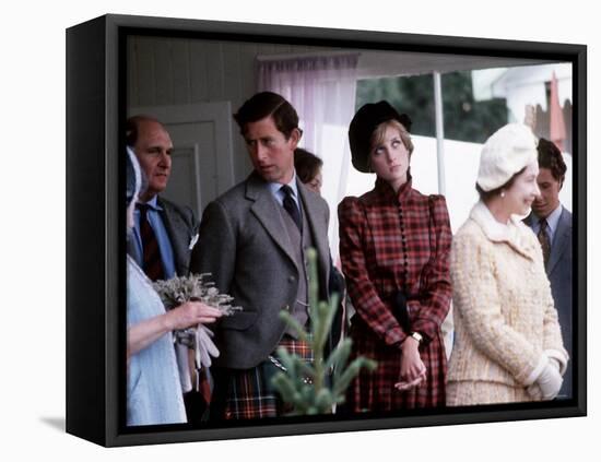 Royal Family at Braemar Gathering-null-Framed Premier Image Canvas