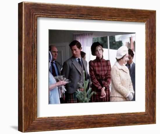 Royal Family at Braemar Gathering-null-Framed Photographic Print