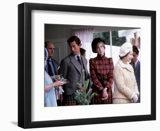 Royal Family at Braemar Gathering--Framed Photographic Print