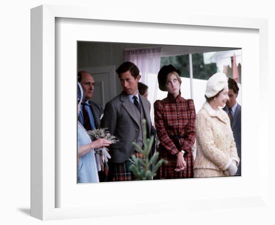 Royal Family at Braemar Gathering-null-Framed Photographic Print