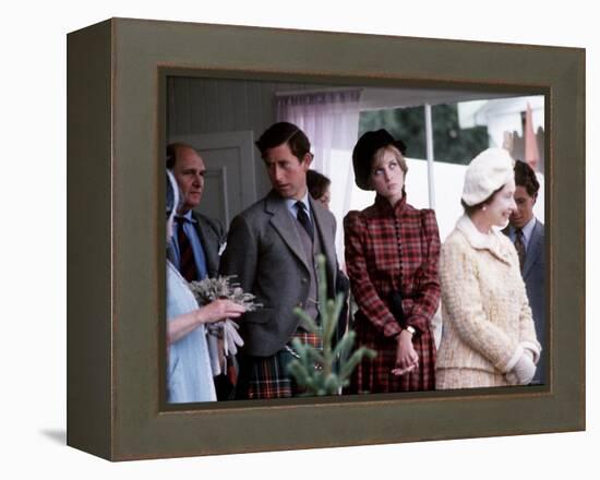 Royal Family at Braemar Gathering-null-Framed Premier Image Canvas