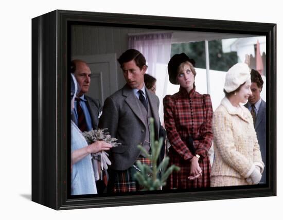 Royal Family at Braemar Gathering-null-Framed Premier Image Canvas