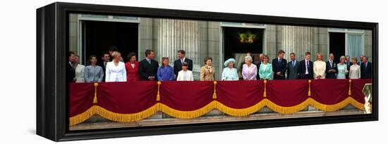 Royal Family on Queen Mother's 100th Birthday, Friday August 5, 2000-null-Framed Premier Image Canvas