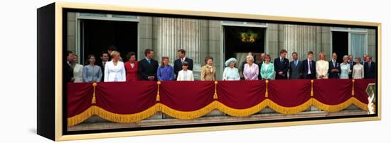 Royal Family on Queen Mother's 100th Birthday, Friday August 5, 2000-null-Framed Premier Image Canvas