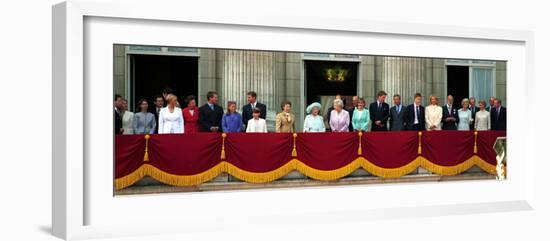 Royal Family on Queen Mother's 100th Birthday, Friday August 5, 2000-null-Framed Photographic Print