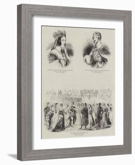 Royal Fancy Dress Ball-Sir John Gilbert-Framed Giclee Print